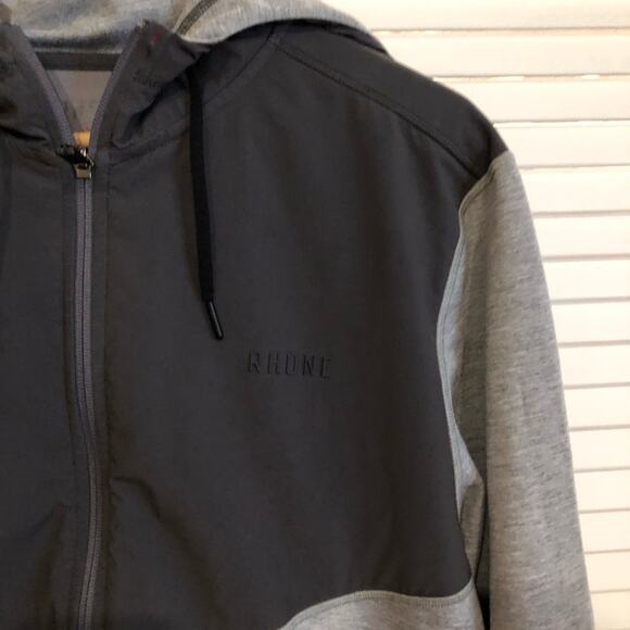 Rhone Warm Up Tech Full Zip Hooded Jacket - Picture 3 of 7